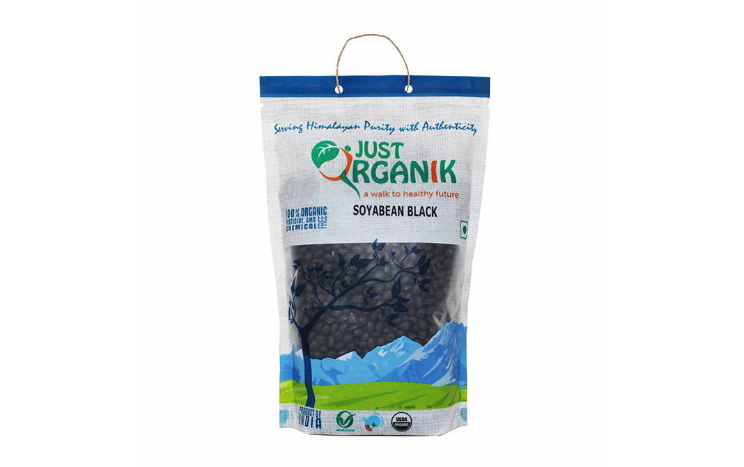 Just Organik Soyabean Black   Pack  500 grams